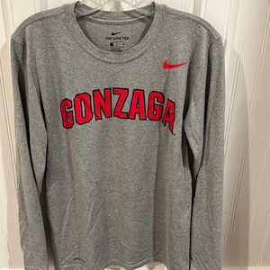 Gonzaga Nike long sleeve dry fit Small tshirt